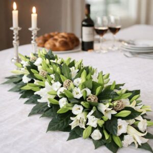 סידור ליליות לבנות אלגנטי לשולחן שבת