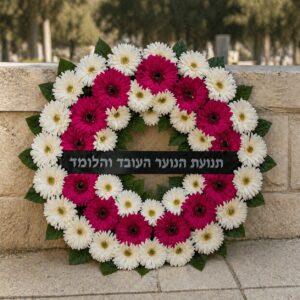 גלגל אבל ורוד-לבן מגרברות – משלוח בירושלים