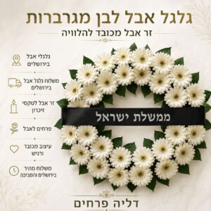 גלגל אבל לבן מגרברות – משלוח בירושלים